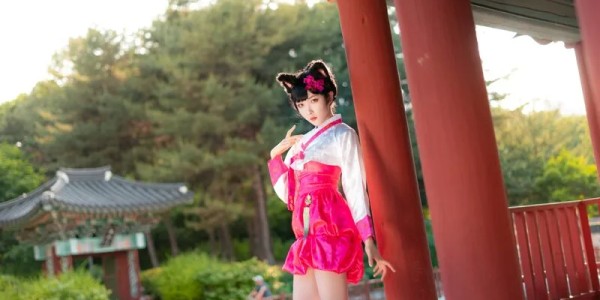 阿狸cos：这就是高丽风情九尾妖狐，你懂吗