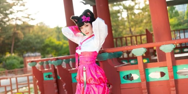 阿狸cos：这就是高丽风情九尾妖狐，你懂吗